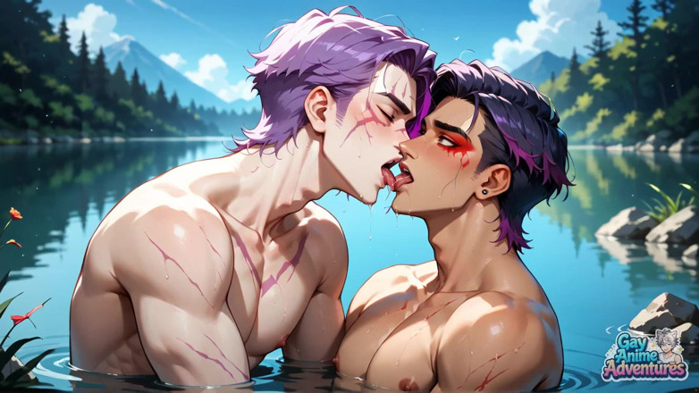Gay Anime Adventures: Sexy Muscular Dudes Engage in Wild, Messy Gay Action by...