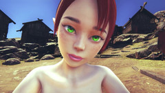 Waifu club 3D: Zrzavá elfka jezdí na tvém ptákovi POV