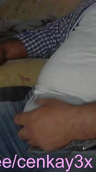 Straight Man Cums on Air