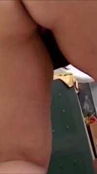BBW with a strapon gets banged and sprayed in mouth