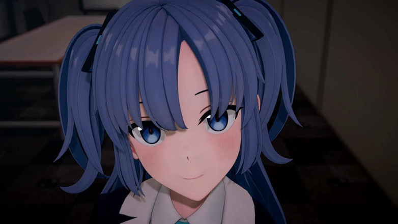 Smixix: Hayase Yuuka Blowjob Blue Archive Hentai Mmd 3D Blue Hair Color...