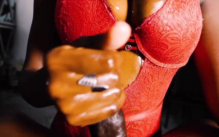 Elenabon: Ebony Titty Fuck Ending up with Cum All Over Tits...