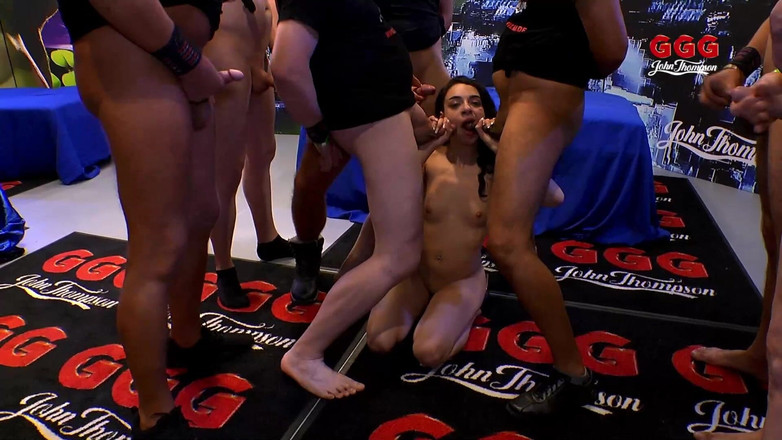 Gang Bang Germany: Gadis 18 tahun di-gangbang dan telan sperma ggg john thompson