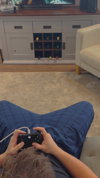 Schattige billen onderbreekt mijn gamen