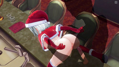 H3DC: 3D HENTAI - creampie do zadku v noci před Vánocemi