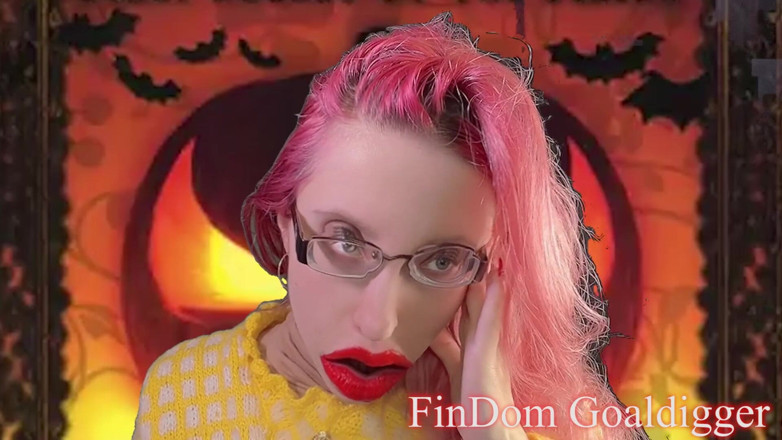 FinDom Goaldigger: Уродливый член превращается в уродливую игрушку на Хэллоуин