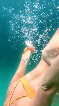 Snorkel Slut in Paradise - Underwater Flash & Naughty Tease