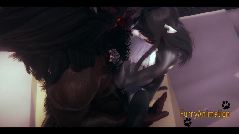 Yaoitube: Furry hentai - criatura y gata negra teniendo sexo salvaje con...