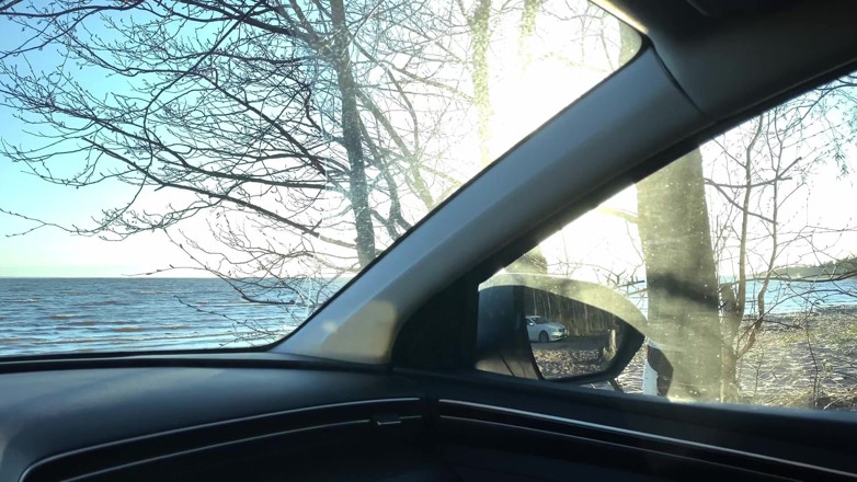 Matthew hotty: Erking off in the Car and Cumming - Uncut Cock