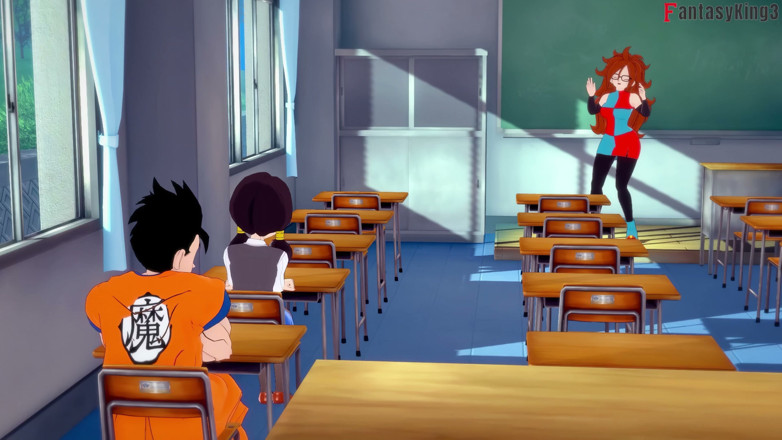 Fantasy king: Krillin Almost Finds Android 18 and Roshi Fucking - Dragon Ball Zex...