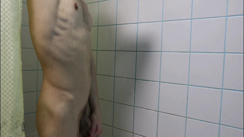 SEXY_GUYBEST: Passionate Muscle Stud Takes a Shower After Work and Gets...