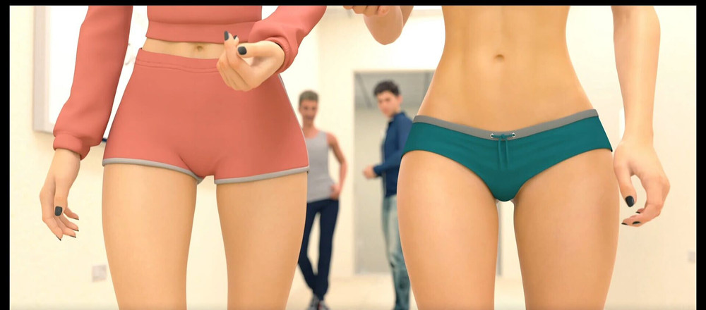 Lana Game plays: Uop #01 - Two Tight Asses for Horny Dude