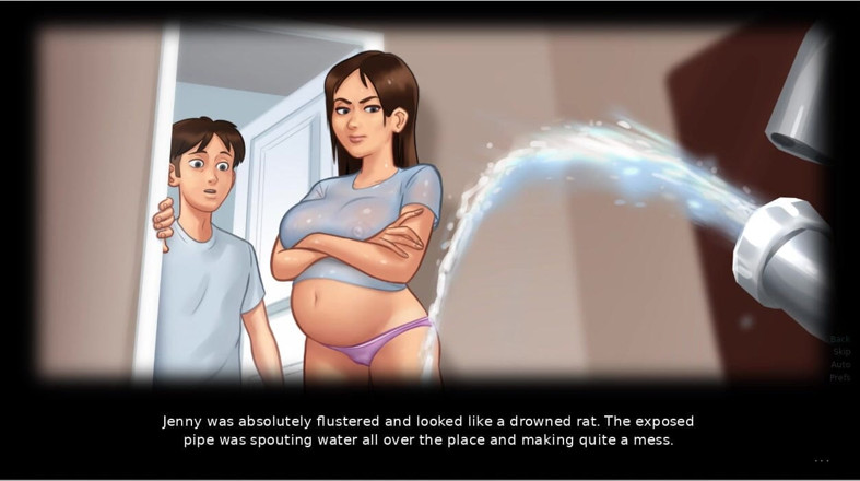 XXX Games Bunk: Summertime Saga - Gameplay - Roleplay - Wet Shirt Pregnant Teen and Teen's...