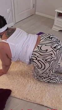 Stepmom Hires a Fitness Trainer to Work Out Her Ass, Hard Anal