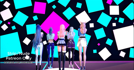 3D-Hentai Games: Exid - DDD seksowny taniec Kpop Kda Ahri Akali Kaisa Evelynn...