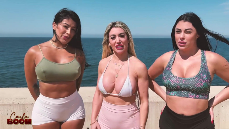 Carla Boom: Colombian and Spanish Women Fuck a Stranger's Big Cock - Carla...