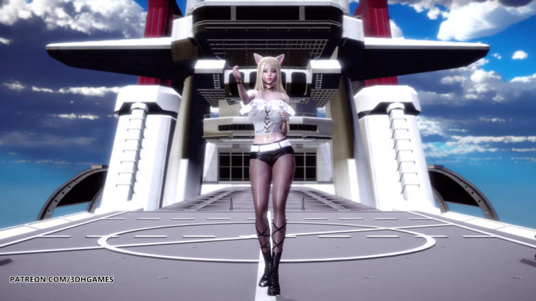 3D-Hentai Games: Helicopter sexy striptease Ahri Akali Kaisa Seraphine league of legends...