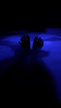 Enjoying the Hot Tub!