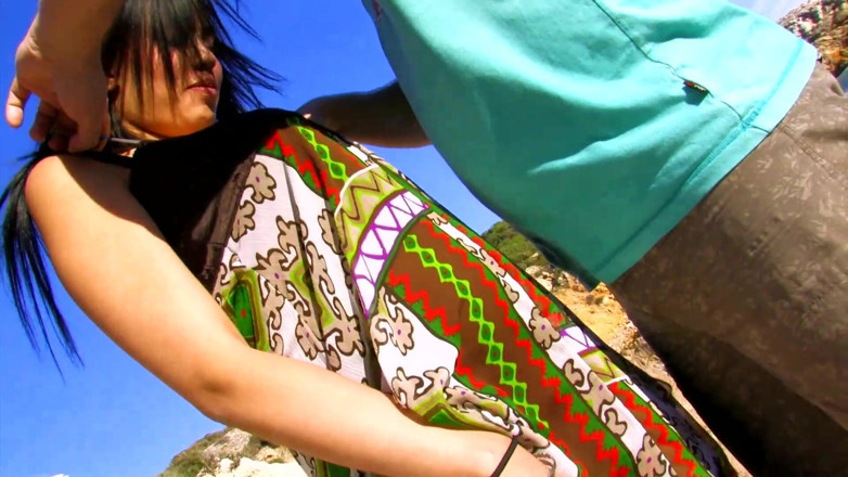Out Sexxx: Exotische hure wird im freien am meer gefickt