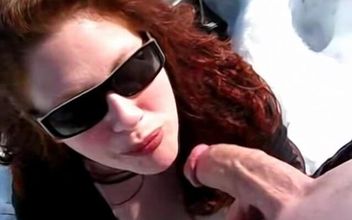 Jennifer Van Beaver Jerks Casey off Outside in the Snow