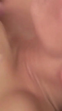 He Eagerly Licks Her Big Tits