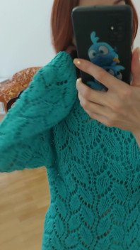 I Knitted Myself a Top and a Sweater, Bragging 2