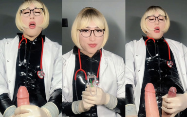 Viper Fierce: Klinische Kinks: masturbation &anal im Latex-arztlabor