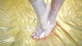 Fetish kaki pakai kondom