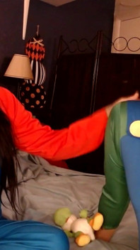 Halloween cosplay rauchpause