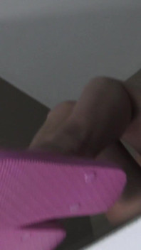 Redhead Sexy Teenie Dipping Flip Flops
