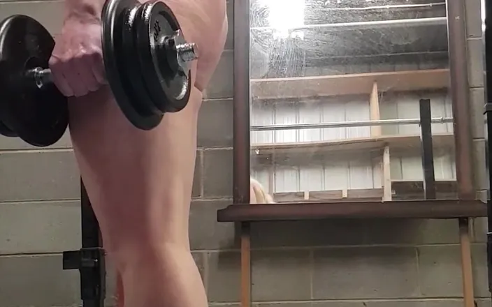 Michellexm: Working Out in Blue Lingerie Pt 1