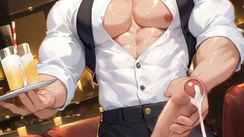Real narrated fantasy Hentai: Il Cameriere Nero Succhia I Dei Clienti E Dei Colleghi...