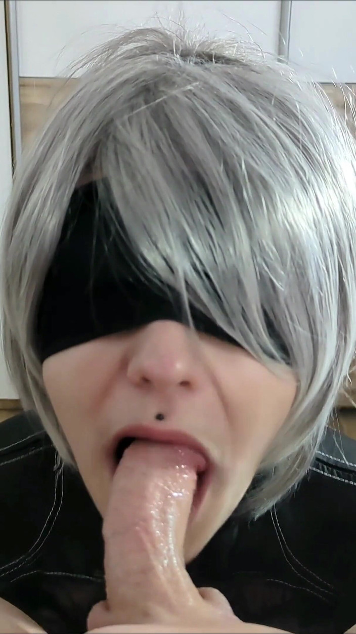 Damagedcosplays: (пара косплеєрів) 2b і 9s з nier:automata трахання