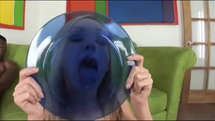First Black Sexperience: Nasty white whore gives head while getting her asshole filled...