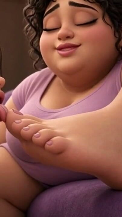 YOUR BEST FANTASY: BBW Foot Domination — худий раб лиже жирні підошви