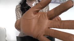 Lady Victoria Valente: Prelude to a Session: Sniffing Leather Gloves Before the Whip...