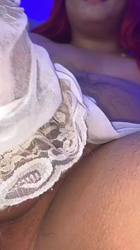 Latina Hairy Cock Cums Inside Her Panty