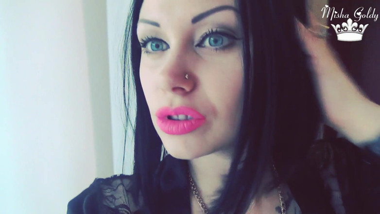 Goddess Misha Goldy: Neon pembe ruj