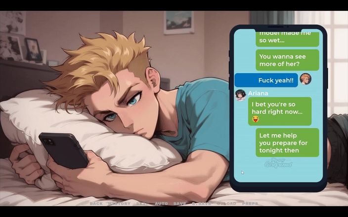 Cumming Gaming: Моя нова подруга табу хентай гра, еп.12, дві зведені сестри дражнить його!