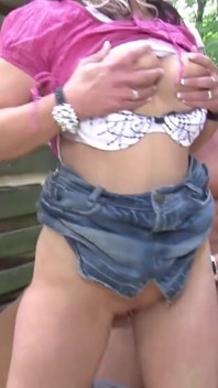 Gangster met with stranger and got her pussy pounded outdoor