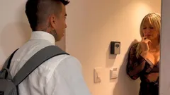 Brazen Woman Coaxes Young Religious Man Who Knocks on Her Door to Preach God's Word to Her