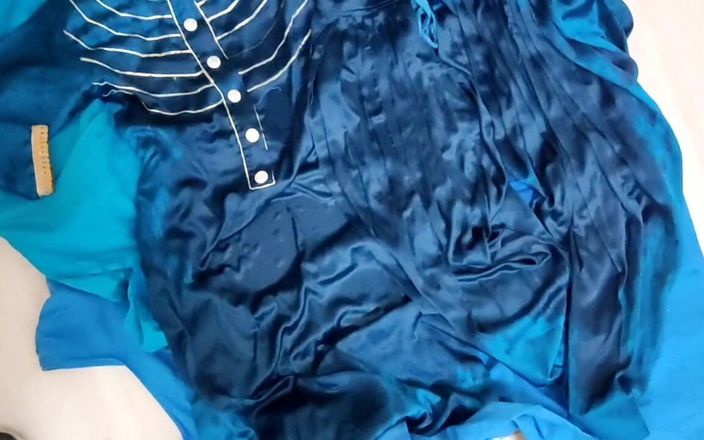 Satin and silky: Satijnen zijden pissende porno - pissen op satijnen zijdeachtig pak Salwar...