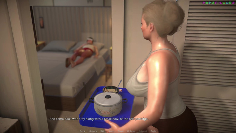 Porny Games: Casalinga amichevole di schiuma bianca - la matrigna tettona si prende...