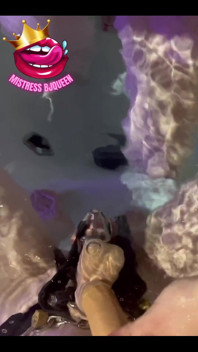 Don’t Think This Is What He Was Expecting When I Mentioned a Handjob in the Hot Tub, the Cock Stays Locked!