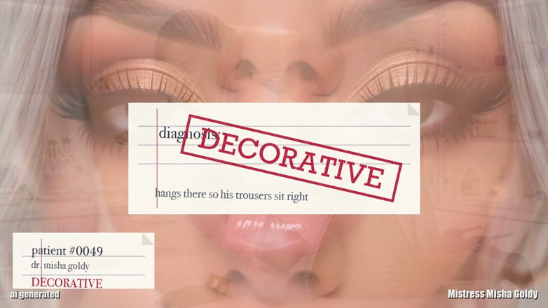Goddess Misha Goldy: Decorative Small Cock Exam