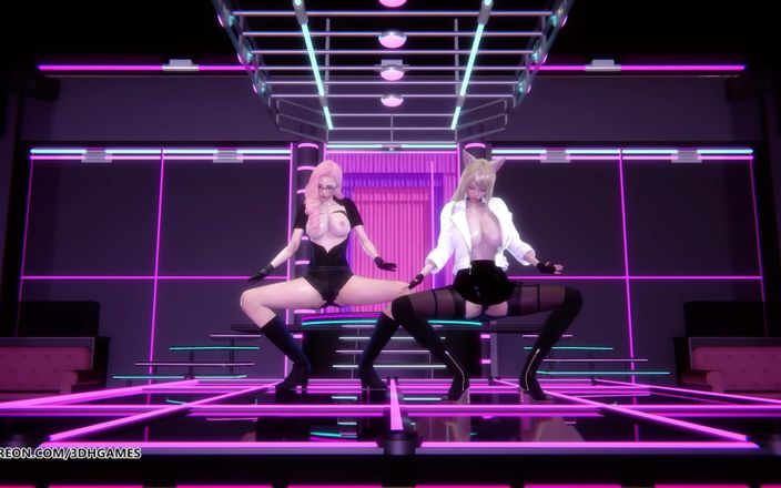 3D-Hentai Games: Fifth Harmony - vale la pena Ahri Seraphine sexy striptease 4k