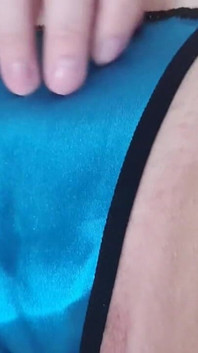 This Pussy Against This Satin Thong Feels so Good, It's Makes My Pussy Juice Seep Through Them I Get That Wet