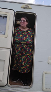 SSBBW Ladybrads Vs Caravan Door
