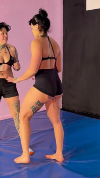 Two Hot Girls Grappling