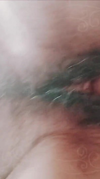 Horny Hairy Pussy Fucks His Cock